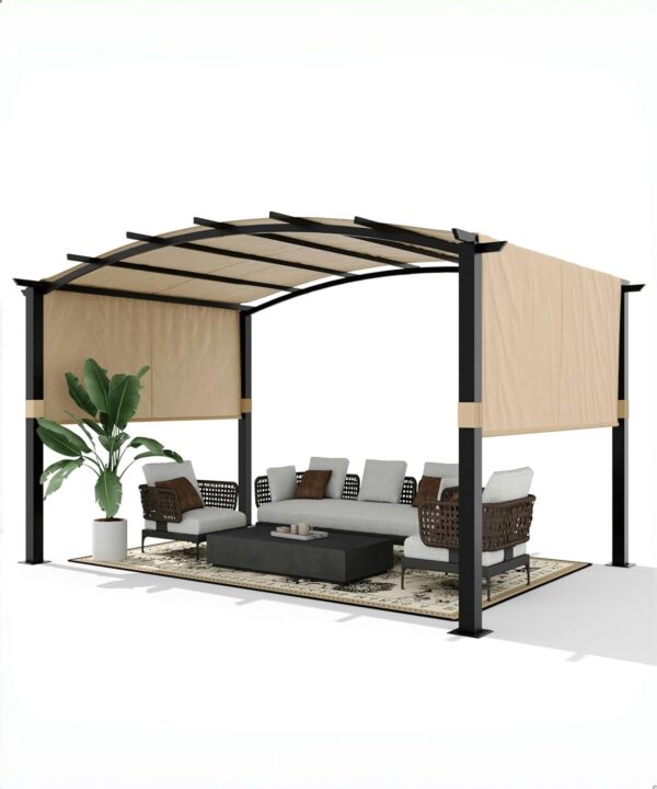 Limited time Deal Outdoor Arched Pergola - Image 2