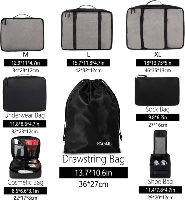 Limiteed time Deal-25%OFF 8 Set Packing Cubes Luggage - Image 3