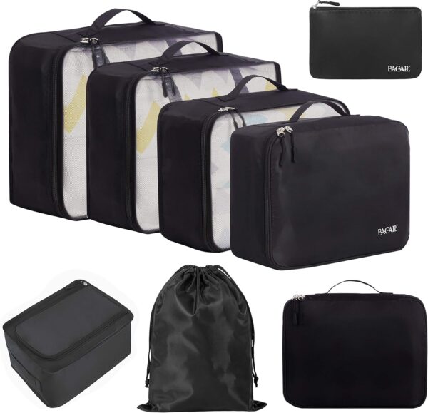 Limiteed time Deal-25%OFF 8 Set Packing Cubes Luggage