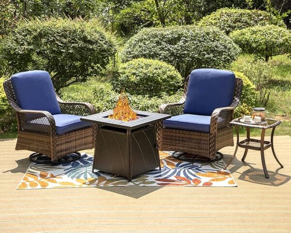 Limited time Deal Rocker Chairs Patio Furniture Set