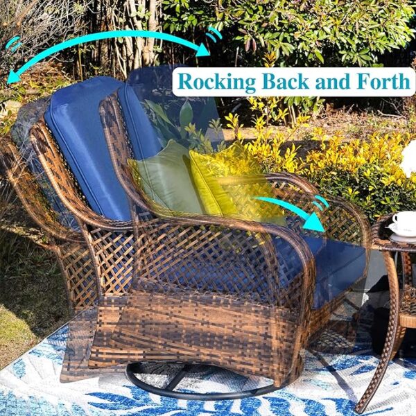 Limited time Deal Rocker Chairs Patio Furniture Set - Image 4